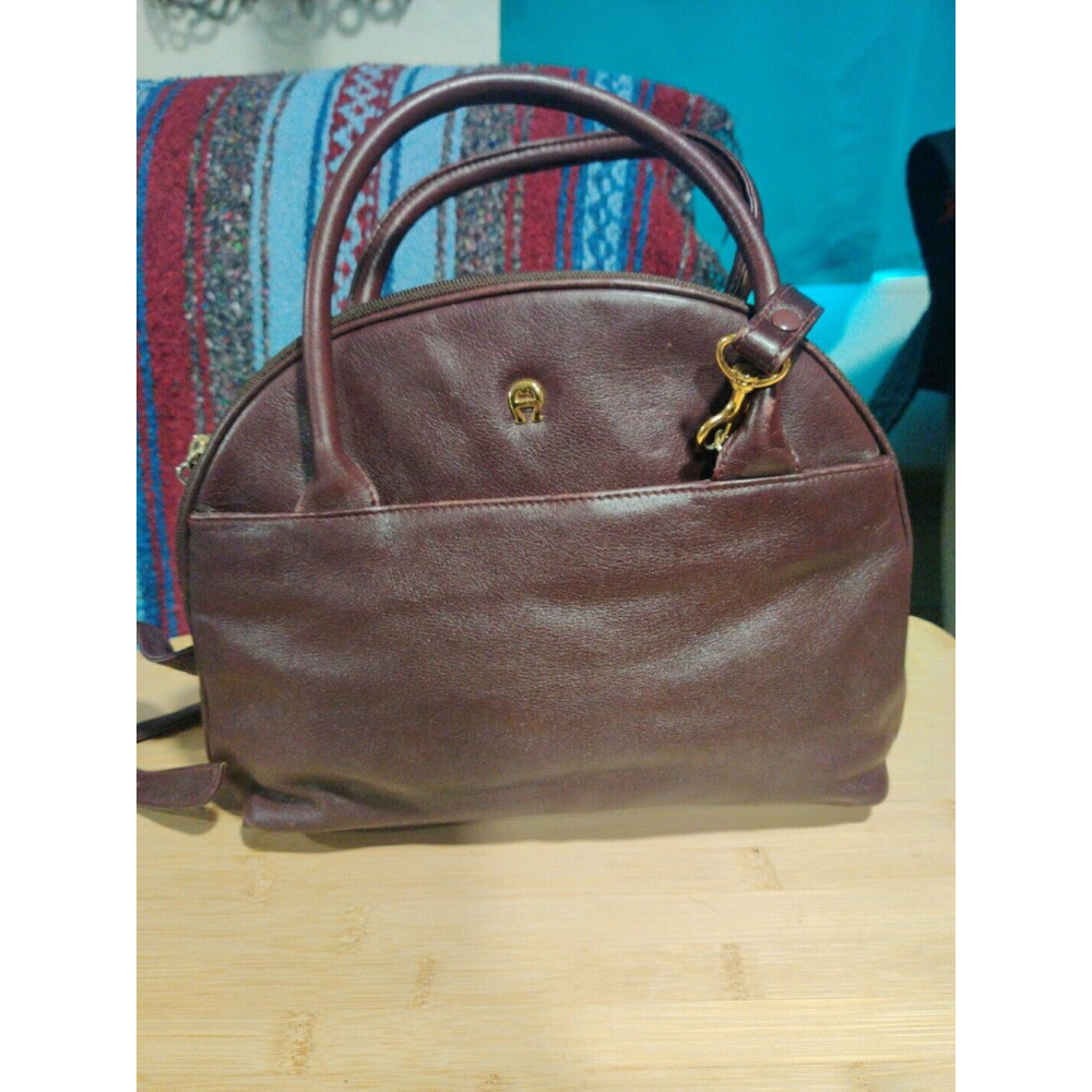 Vintage Etienne Aigner Wine Burgundy Handbag